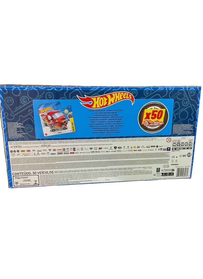 Hot Wheels Cars, Set Of 50 Toy Cars, Trucks & Aircraft in 1:64 Scale