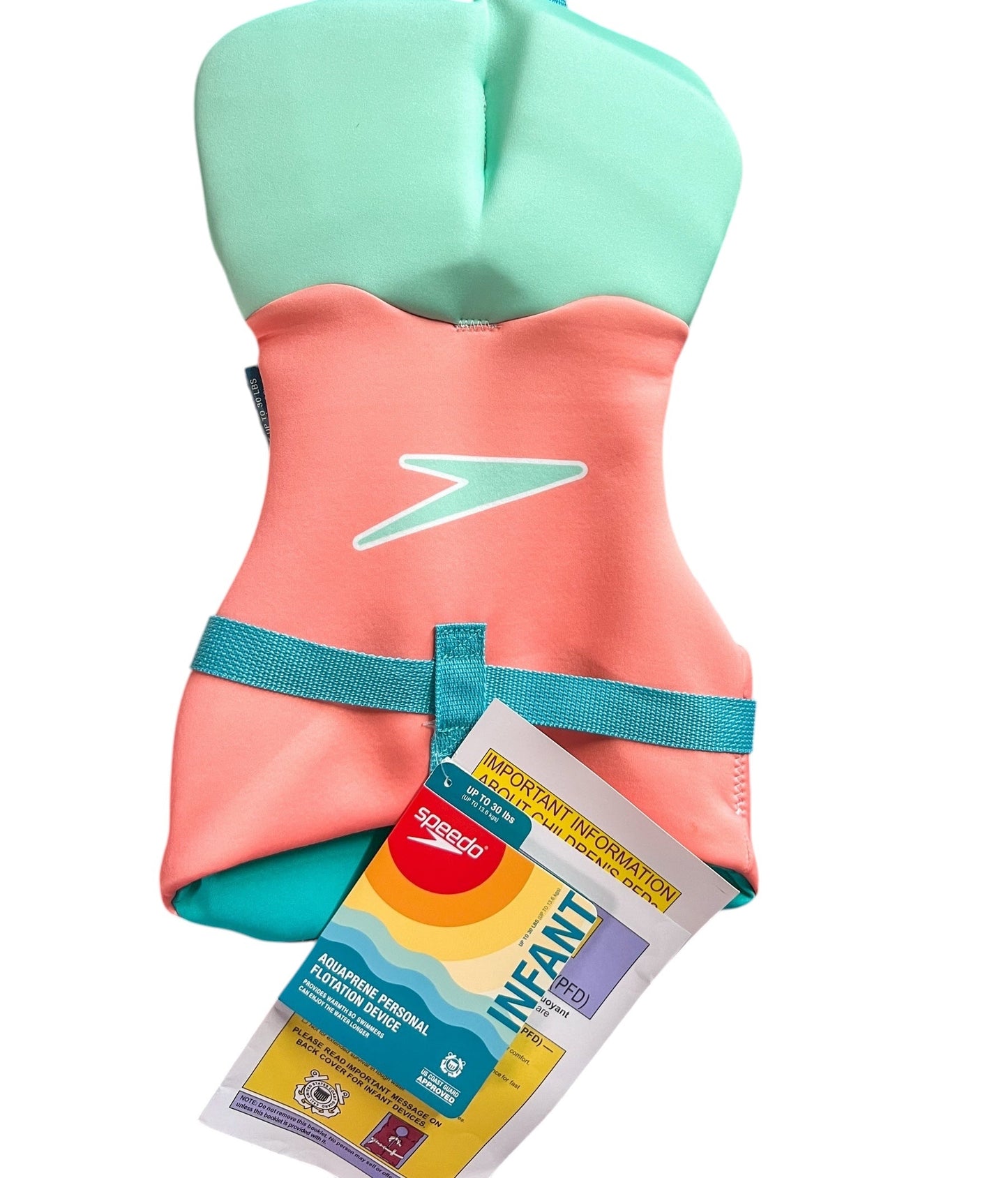 Speedo Infant Life Vest - Teal/Coral INFANT