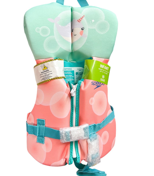 Speedo Infant Life Vest - Teal/Coral INFANT